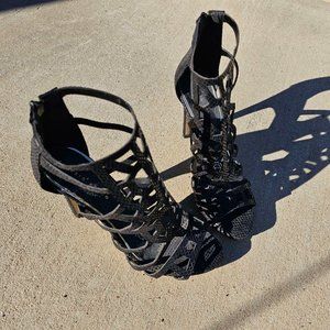 black high heels size 9